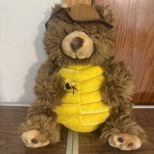 Peek-a-Boo Toys Honey Bear with Bees Plush Stuffed Bee Keeper vintage  with tag